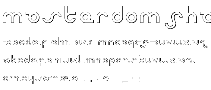 Masterdom Shadow font
